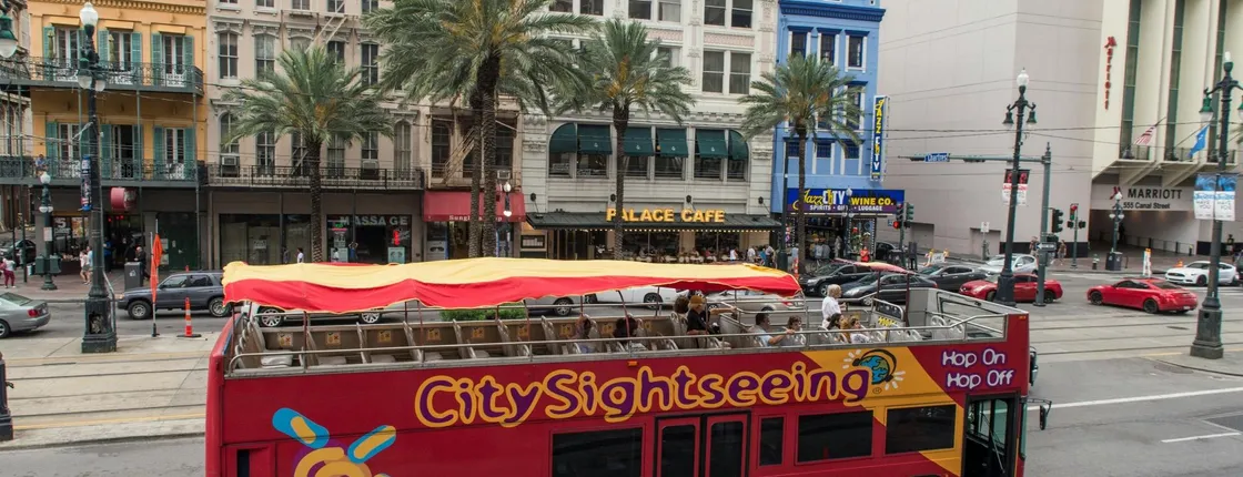 City Sightseeing hop-on hop-off bus tour of New Orleans