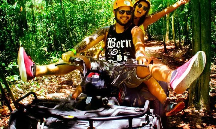 5-in-1 Adventure in Cancun: ATVs, Ziplines, Speed Boat, Snorkel and Cenote Swim