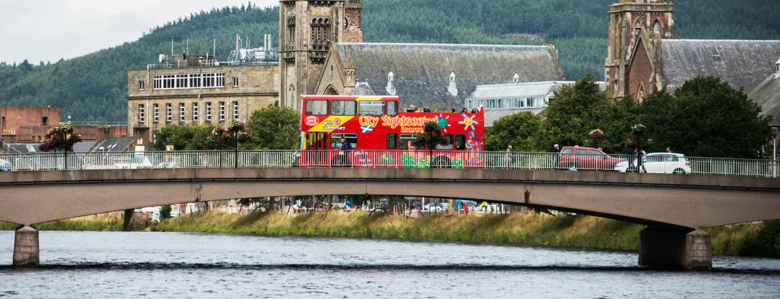 City Sightseeing hop-on hop-off bus tour of Inverness