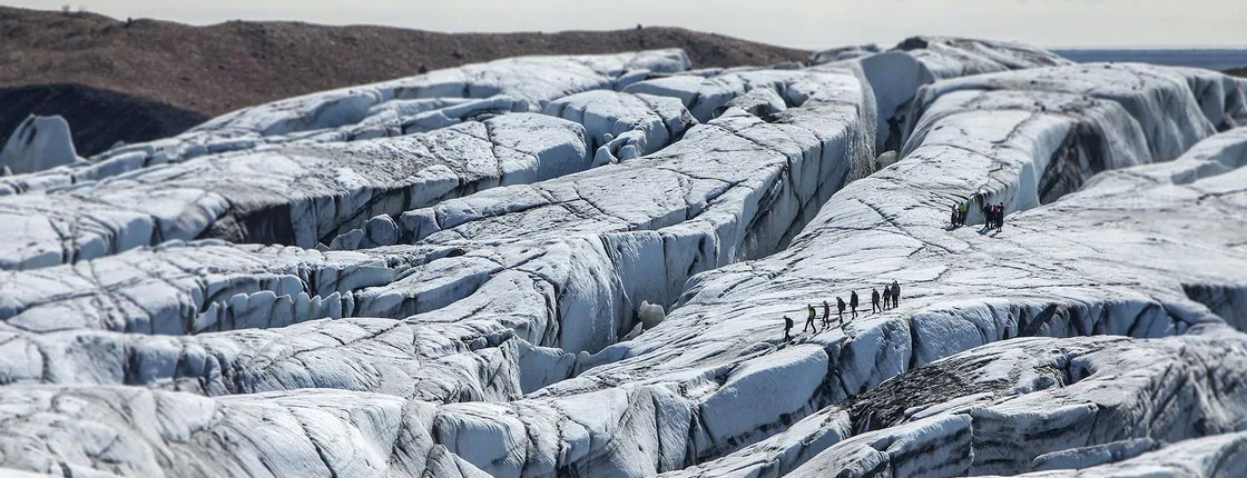 Skaftafell blue ice glacier walk