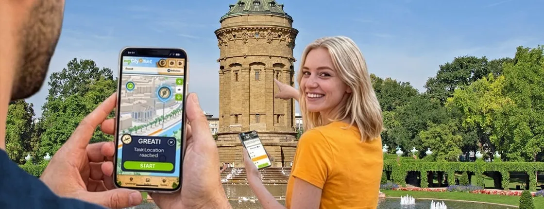 Self-guided digital scavenger hunt in Mannheim