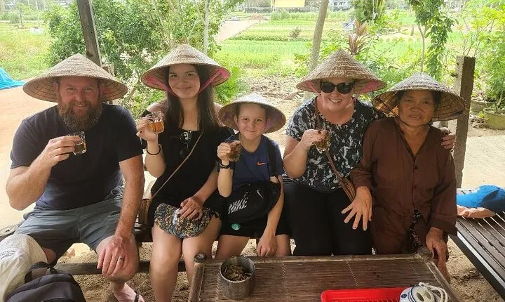 Hoi An Countryside Tour with Bamboo Basket Boat Rowing , Buffalo Ride, Farming
