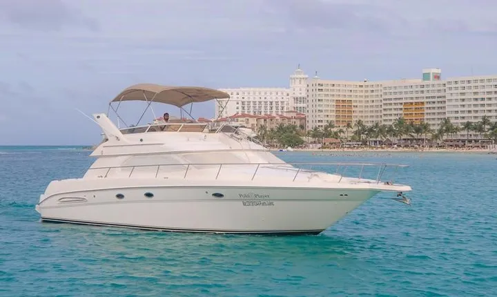 Cancun Yacht Tour - SEARAY YACHT 46 FT GREAT FOR SUNSET 15 PEOPLE MAX 25P9