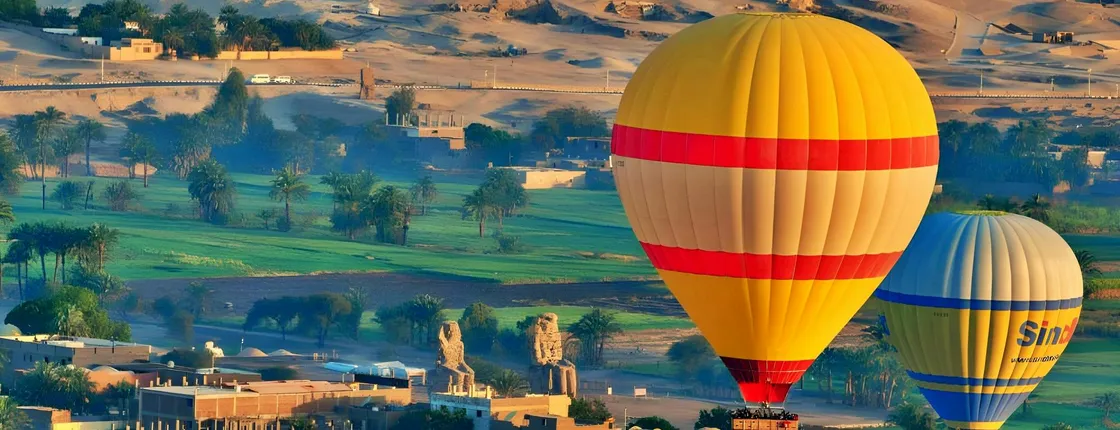 Overnight tour to Luxor highlights with hot air balloon experience from Hurghada