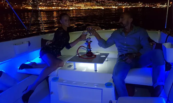Romantic night ocean boat trip for 2