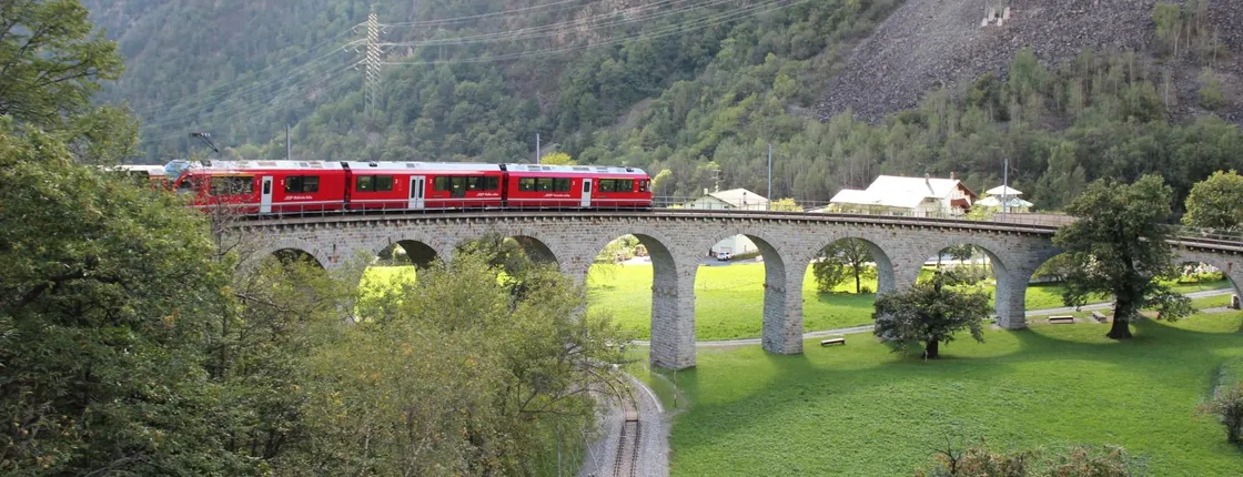 St. Moritz and Bernina Train Journey from Milan