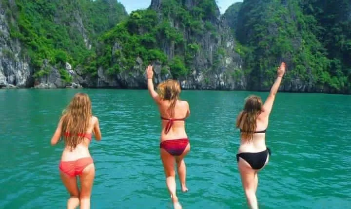 1 Day Boat Tour: HaLong Bay, Lan Ha Bay, Natural Beach and Full Moon Party