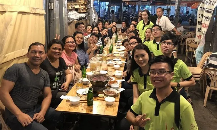 Saigon at Night Walking Street Food Tour 