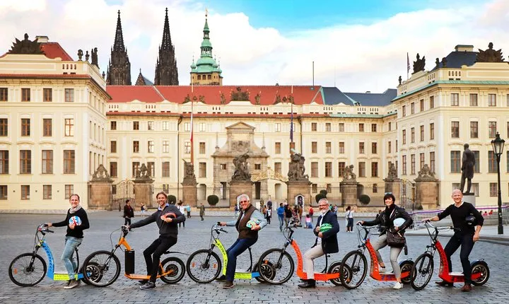 Prague: electric scooter & E-bike guided tour