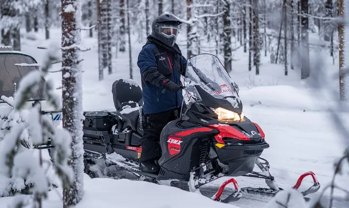 Snowmobile and Snowshoeing in Rovaniemi, Lapland
