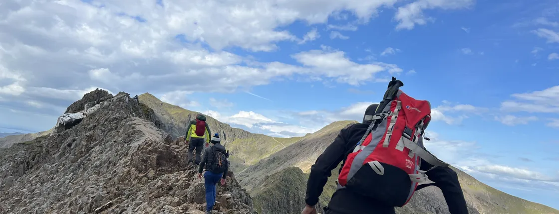 Guided Snowdon climb via Crib Goch