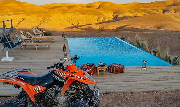 Marrakech Desert Quad and Camel ride, Lunch, and Poolside