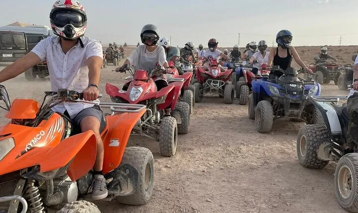 Desert Quad Bike Tour with Tea and Starry Dinner at Marrakech