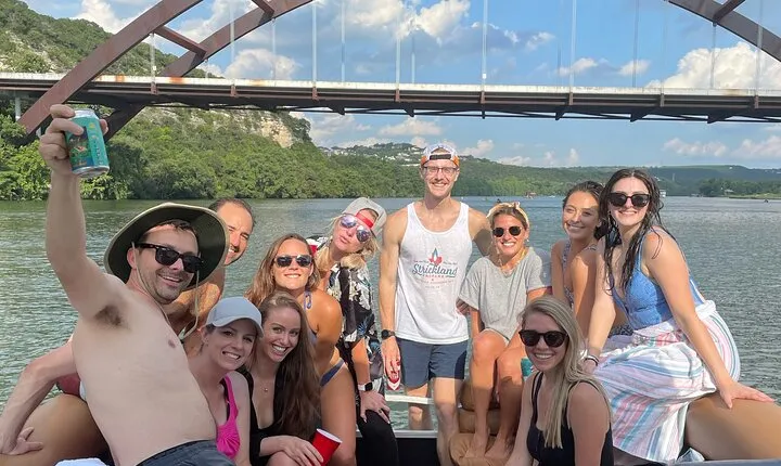 Lake Austin Pontoon Rental by Boat Bros