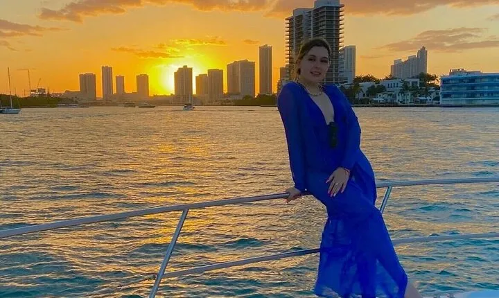 Sunset and Night Cruise of the Miami Bay Skyline on a Yacht