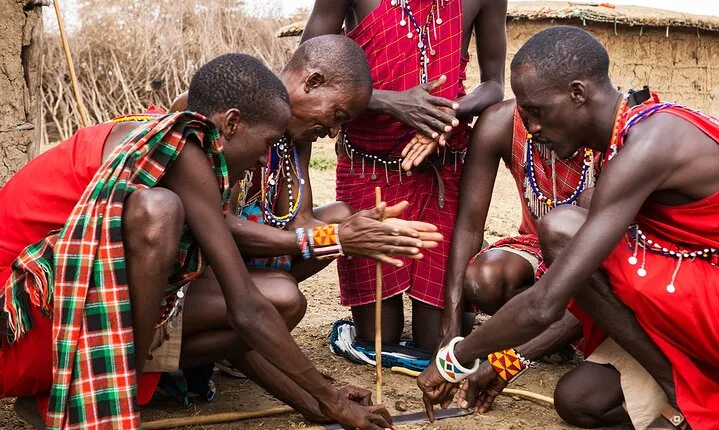 Maasai village visit and Chemka hot-springs with hot lunch.