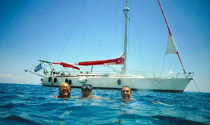 Day Cruise by a Sailing Yacht to the most beautiful bays or Rhodes (Small Group)