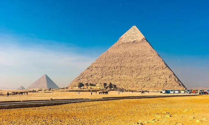 Pyramids of Giza & Sphinx & valley temple Tour with Camel Ride & Egyptian lunch