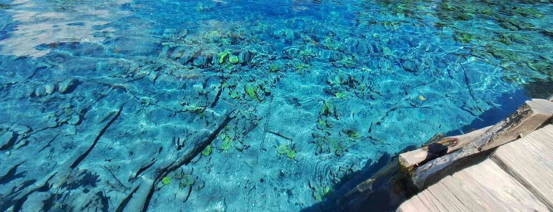 Blue Crater, Imox Lagoon and Poza Azul boat tour from Flores