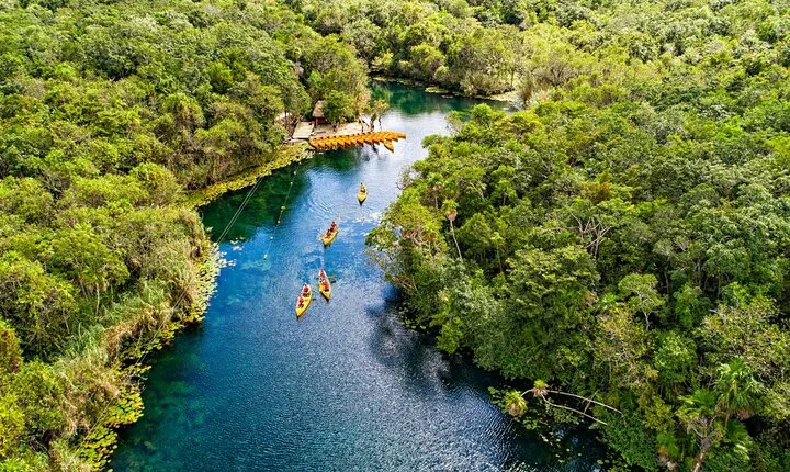 Cenote Tankah and Mayan Village Tour with Zipline, Canoes & Lunch