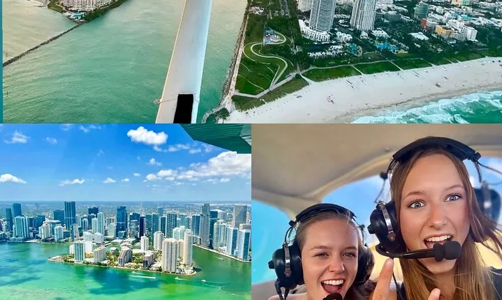 South Beach Miami Aerial Tour : Beaches, Mansions and Skyline