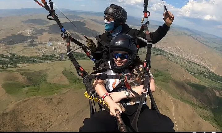  Private Tandem Paragliding Experience at Bayanzurkh Mountain