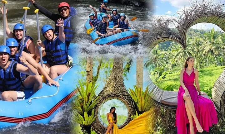 Ubud White Water Rafting Combine Heaven Swing