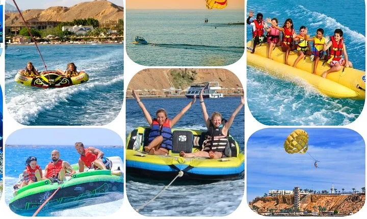 Sharm El Sheikh Parasailing, Diving, Banana & Tube Boat Combo
