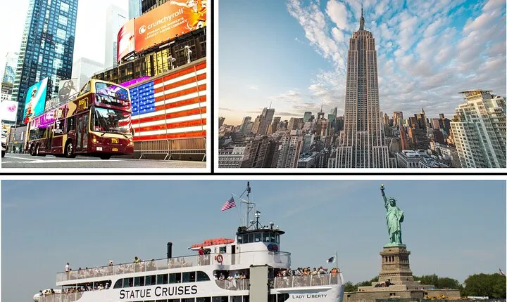 NYC: Empire State, Statue of Liberty, & Hop-on Hop-off (Save 25%)