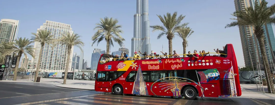 City Sightseeing hop-on hop-off bus tour of Dubai