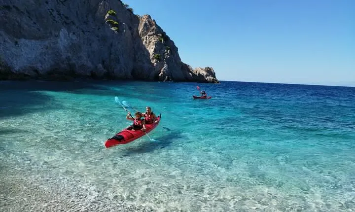 From Athens Half Day Sea Kayak tour at the Corinthian gulf
