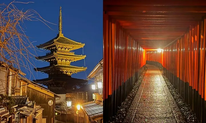 Kyoto Magic Night Walk: Gion & Fushimi Inari (Private Option)