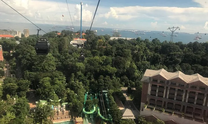 Sentosa Cable car Skyhelix Madame Tussauds Wing of time Transfer