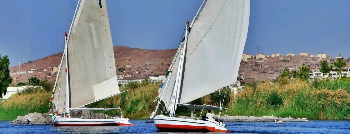 Sunset Banana Island Nile experience onboard a felucca from Luxor