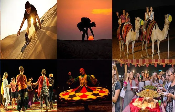 Evening Desert Safari, Dune Bashing, BBQ, Belle Dance, Tanura, Fire Show, Dinner