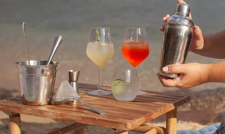 Greek Cocktails and Sunset