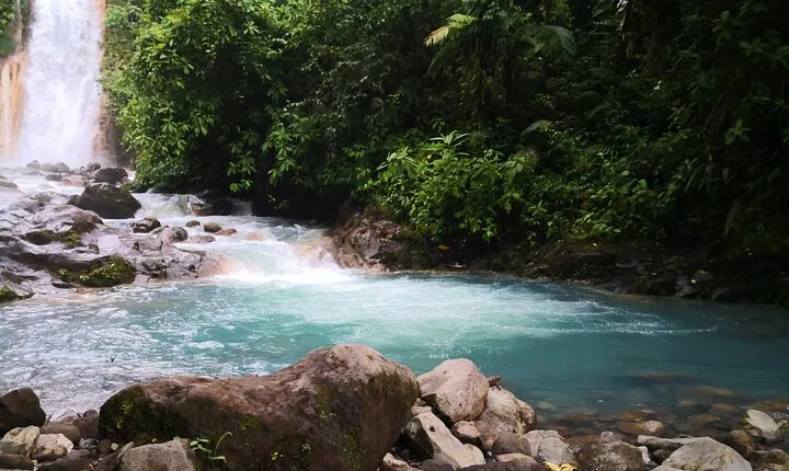 Celeste River Waterfall, Volcano Rainforest Hike & Exuberant Tour in La Fortuna
