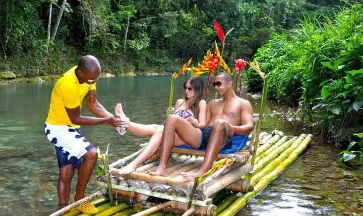 Grate River Rafting with Limestone Massage, Jet Ski and Parasailing combo tour