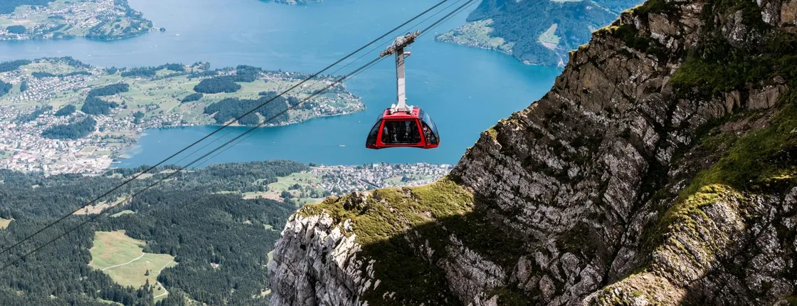 Pilatus half-day golden round trip from Lucerne in summer