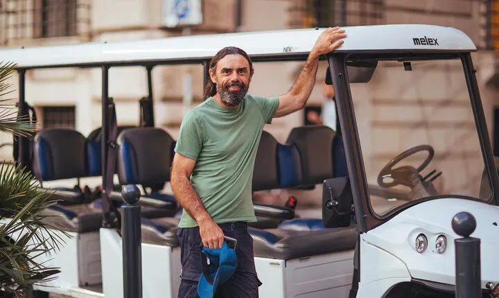 Rome: Evening Golf Cart Semi or Private Tour with Aperitivo