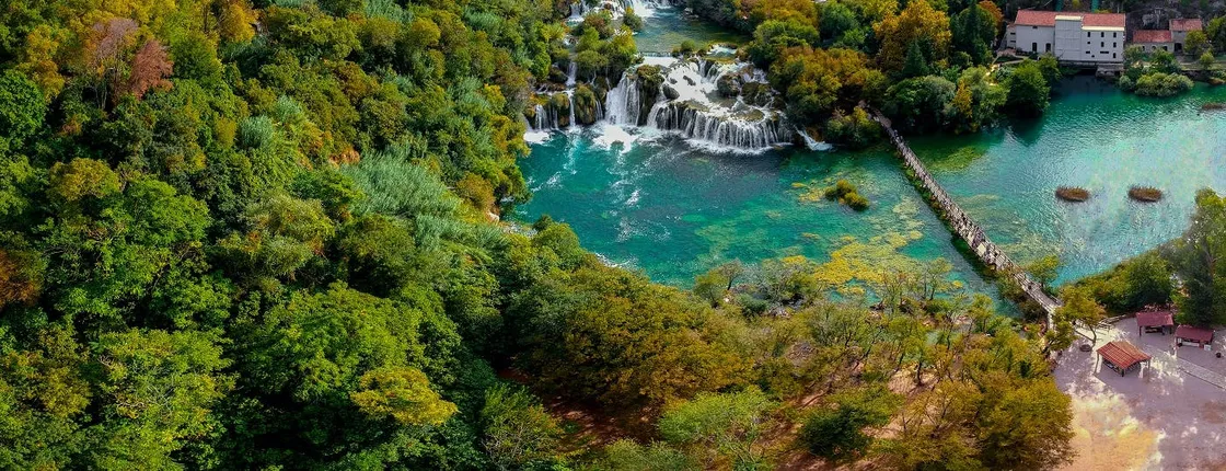 Speed boat tour to the Krka National Park with lunch