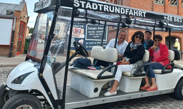 Gdańsk: City Sightseeing Tour by Buggy/Golf Cart LIVE GUIDED 1H