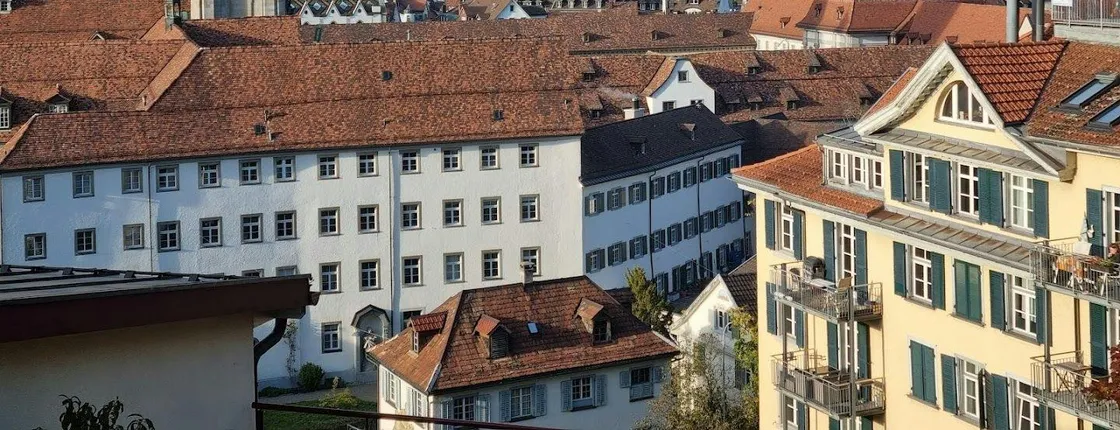 Audioguided cobblestone street tour through St. Gallen
