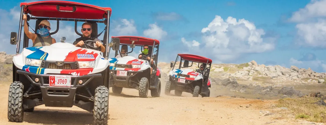 Guided UTV tour for small groups around Aruba