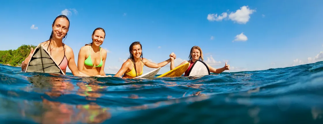 Beginner surf lesson in Zingst