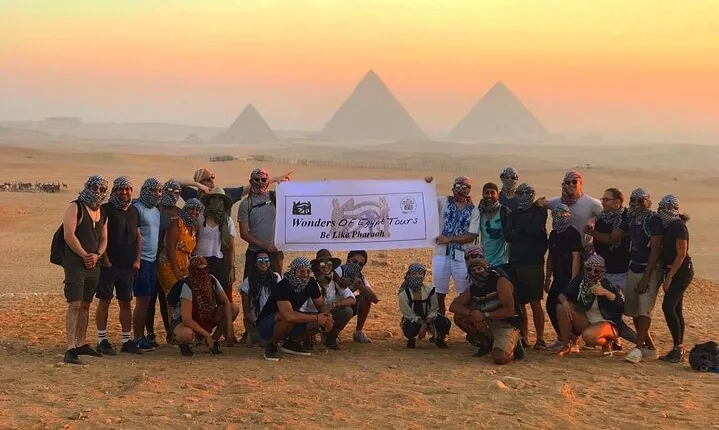 Amazing Sunrise / Sunset Camel Ride With Snacks Around Giza Pyramids (2 hours)