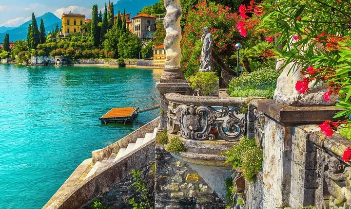 Villa del Balbianello and Varenna from Milan