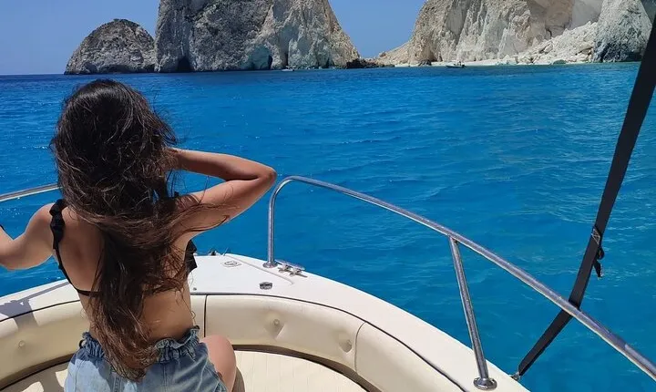 Zakynthos Private Cruise to Turtle Island, Keri Caves & Mizithres
