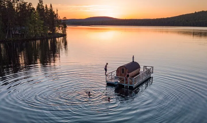 Private Traditional Finnish Sauna Boat Scenic River Cruise