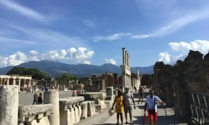 Visiting Pompeii, the ancient Roman city